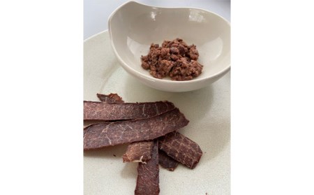 No.338 秩父の板前さんが作ったワンコメシ 猪肉ドッグフード・鹿肉ジャーキーセット