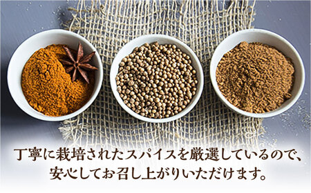 【12回定期便】薬膳スパイスチキンカレー 4食（200g×4） /自然庵[UCQ006] カレー スパイス スパイスカレー 冷凍カレー 小分けカレー 手作りカレー カレーセット レトルトカレー カレー