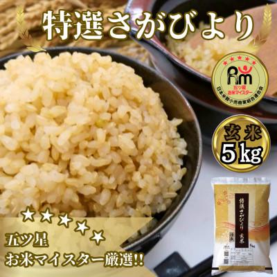 ふるさと納税 みやき町 令和6年産《特選さがびより》玄米5kg【みやき町産】_SS128