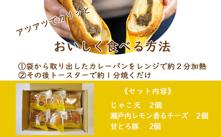 カレーパン グランプリ金賞受賞 カリットカリー 6個（3種×2個） 詰合せ 冷凍 温めるだけ