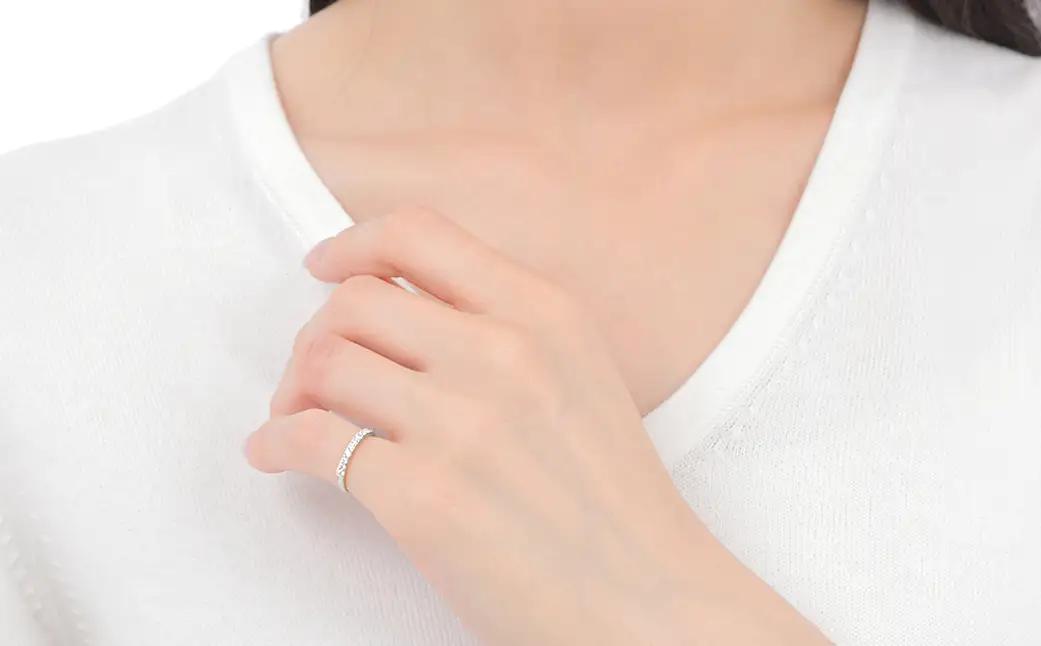 ピンキー　エタニティリング　0.18CT　Ｒ3996DI-P　プラチナ　【サイズ：1号～9号（0.5号刻み対応可）】ピンキーリング 指輪 リング ダイヤ ダイヤモンド 宝石 ジュエリー 贈り物 ギフト