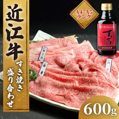 ふるさと納税 竜王町 近江牛 すき焼き 盛り合わせ 600g 冷凍 A4 A5 EH004
