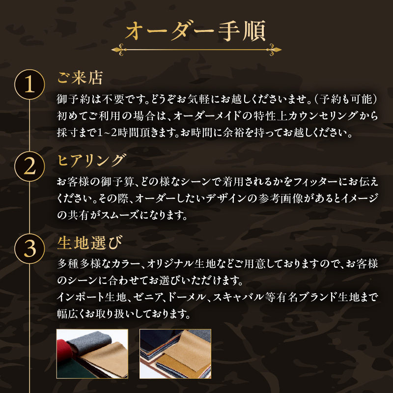 LYDIA歌舞伎町本店 オーダースーツお仕立て券（6万円分）