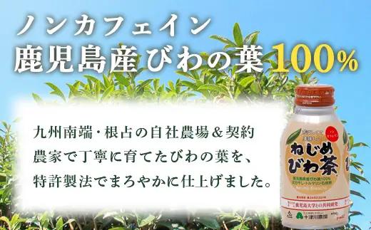【定期便 12ヶ月全6回】 鹿児島県産 ねじめびわ茶 ボトル缶 12ケース ≪ 1回あたり48本 (24本入り×2箱) ≫ 2か月おきにお届け ノンカフェイン TO-525| 国産 お茶 健康茶 カロ