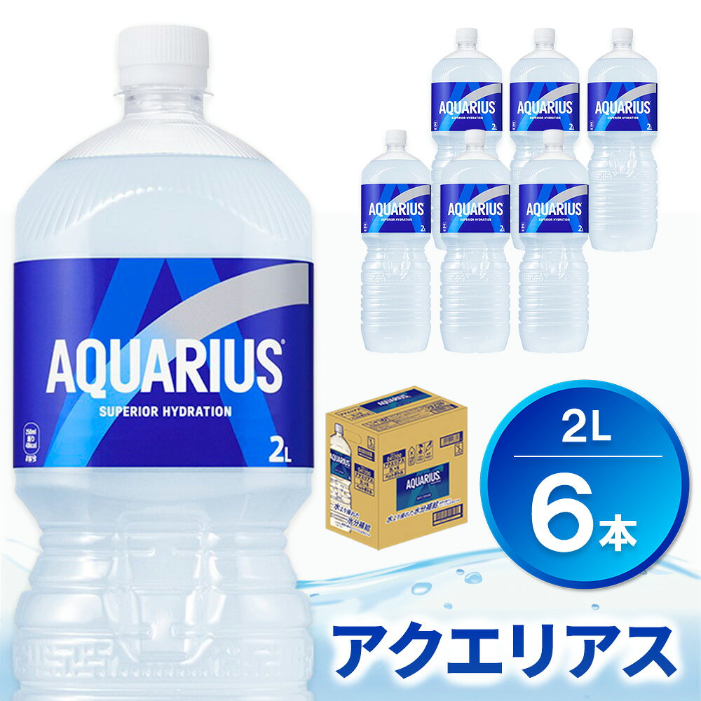 【ふるさと納税】アクエリアス PET 2L×6本【アクエリ スポーツ飲料 夏バテ予防 水分補給 2L 2リットル ペットボトル ペット スポーツ イベント】K090235