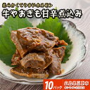 【ふるさと納税】牛やおぎも甘辛煮込み 10パック オンライン決済限定　028008