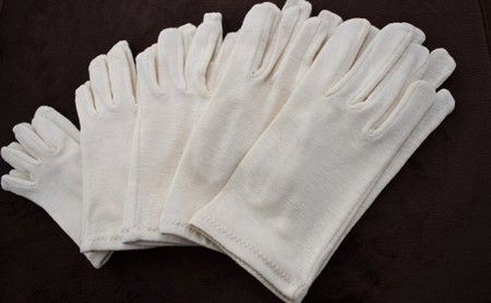 自然の肌触りオーガニックコットン手袋（1双） Ｌサイズ