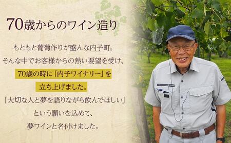 内子夢わいん 赤+白セット（各1本）【ワイン お酒 わいん 酒 愛媛 ワイン 美味しい ワイン お酒 ワイン 大人気 ワイン 愛媛 送料無料】