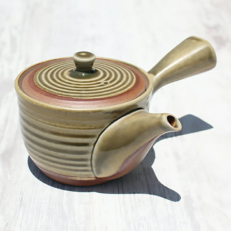 【ふるさと納税】常滑焼 盛正窯 伊羅保急須 セラメッシュ【陶製茶こし】伊羅保釉 常滑焼 急須 シンプルデザイン おしゃれ 焼き物 特産品 贈り物 プレゼント とこ販 茶器 焼き物 日本製 愛知県 常滑市 送料無料