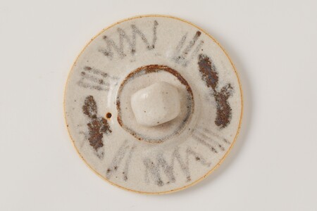 志野さび絵土瓶　作者：山下　眞喜 【0032-098】陶芸 工芸品 陶器 美濃桃山陶 焼き物