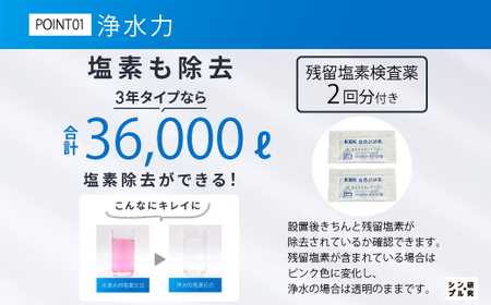 【40141】浄水器【ビューク】 浄水器 3年交換不要 逆流洗浄 【取付簡単】 据置型浄水器 PFAS PFOS PFOA 除去 有機 フッ素 化合物 カートリッジ 交換不要 活性炭 塩素 塩素除去 