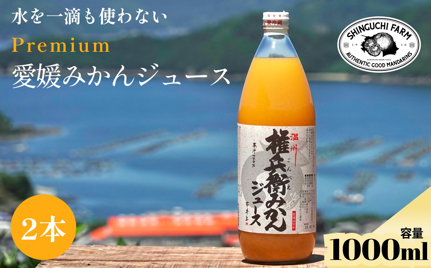 
                  【水を一滴も使わない】愛媛みかん100%ストレートジュース 1000ml×2本【C70-84】【1625559】 YWTK083
                