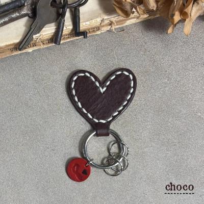 ふるさと納税 宇部市 【one】ハートのキーホルダー(チョコ)