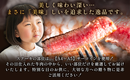 艶さし！【A4～A5】佐賀牛サーロインステーキ　250ｇ（250ｇ×1枚）