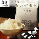 【ふるさと納税】唐津産 あいがも米 5kg (白米) 一粒田 合鴨農法 無農薬 無化学肥料 コメ お米 ごはん