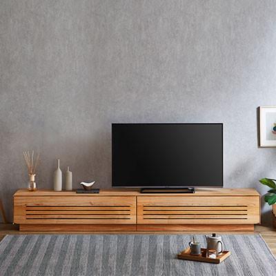 ふるさと納税 大川市 テレビ台 ルーチェ センダン無垢【サイズ:幅214-244cm、カラー:センダン無垢】