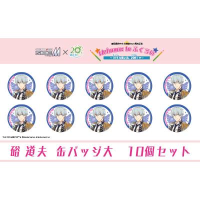 ふるさと納税 袋井市 アイドルマスター SideM×袋井市コラボ「S.E.M」オリジナル衣装缶バッジ大(硲道夫)10個