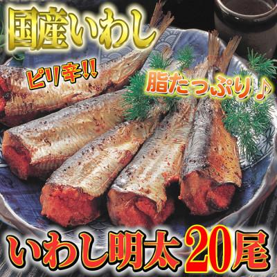 ふるさと納税 朝倉市 ピリ辛いわし明太20尾(朝倉市)