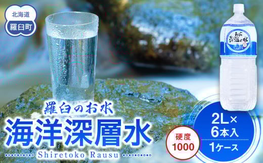 
知床深海の水 硬度1000 2L×6本 海洋深層水 北海道 知床 羅臼 らうす 世界自然遺産 天然 ミネラル マグネシウム 国産 常備水 備蓄 硬水 清涼飲料水 生産者 支援 応援 クラウドファンディング 実施中 GCF F21M-477
