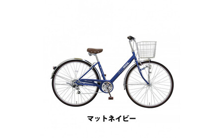 完成品でお届け!  自転車 mos 27インチ 【マットネイビー】 通勤 おしゃれ 通学 高校生 シマノ6段変速 オートライト 低床フレーム 安全基準BAA適合車 モース 大阪府 堺市 完全組立 整備