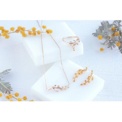ふるさと納税 藤沢市 Mimosa K10 シトリン Pinky Ring(4号) |  | 02