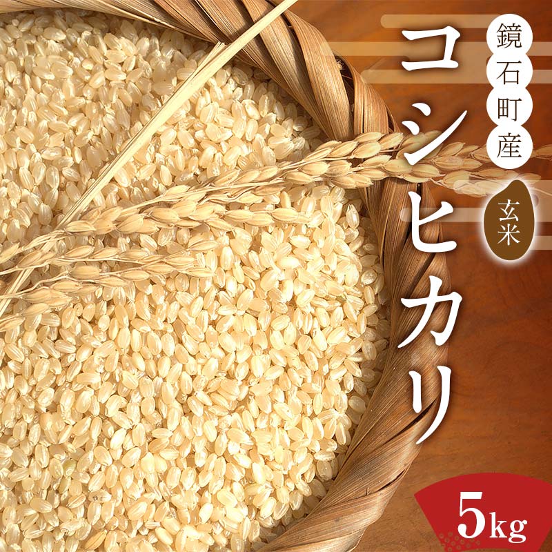 【ふるさと納税】鏡石町産コシヒカリ玄米 5kg 米 コメ こめ F6Q-326
