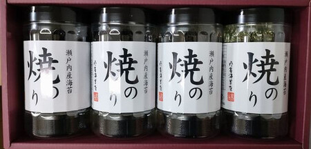 【山口県】【周南市五月町】【内富海苔店】瀬戸内産海苔詰め合わせ　(32枚×4本)