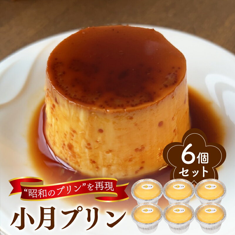 【ふるさと納税】 プリン 6個 冷蔵 小月プリン 卵 砂糖 牛乳 スイーツ お菓子 洋菓子 おやつ デザート カスタードプリン カラメル タンパク質 ギフト プレゼント 贈答 ご褒美 贈り物 お子様にも お取り寄せ 母の日 父の日 中元 歳暮 バレンタイン 小月パン工房 下関 山口