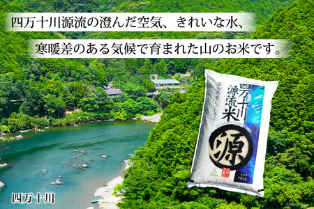 全6回 定期便 米 四万十川源流米・精米 10kg×6回(2ヵ月毎) 計60kg [JA高知県高西営農経済センター津野山経済課 高知県 津野町 26ah0013] お米 こめ おこめ 定期 毎月