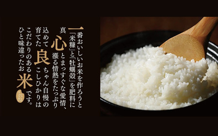 【令和７年産先行予約】＜定期便全９回＞ 真庭市産コシヒカリ 米ぬか牡蠣栽培米『 一心良米 』 白米 ５kg×９回 (定期便) / 新米 お米 いっしんりょうまい 岡山県 真庭市 白米 コシヒカリ こし