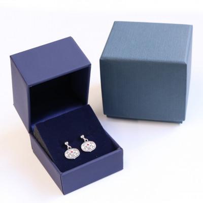 ふるさと納税 山梨県 【Do_goods】 古墳時代の造形美 『心葉形杏葉』ルビー ピアス 659-873-R |  | 03