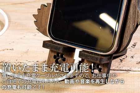 【組立式】木製スマホスタンド Iphoneスタンド スマートフォンスタンド ネコ型 ※色メープルのみ【※ご希望のお品を備考欄に記入必須】 CK099_100