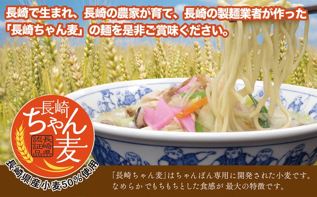 【全6回定期便】≪具材付≫ 長崎冷凍ちゃんぽん (3食) ・ 皿うどん (2食)