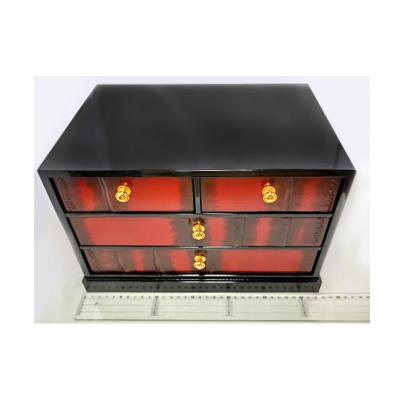 ふるさと納税 新潟市 新潟特産竹塗　ミニ整理箪笥 3段小引出4引き [54070530] |  | 02