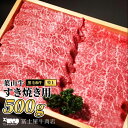 【ふるさと納税】【 ふるさと納税 】 葉山牛 特上 赤身肉 すきやき 500g すき焼き 焼肉 冨士屋牛肉店 モモ カタ 赤身 バーベキュー 箱入り 贈答用 お中元 ギフト 黒毛和牛 神奈川県 【 逗子市 】　お届け：発送可能時期より順次発送予定