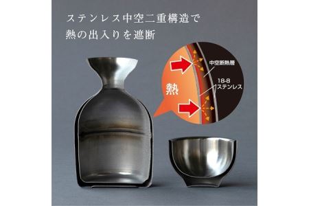 折燕ORI-EN 二重徳利1合・二重ぐい呑み COPPER RED