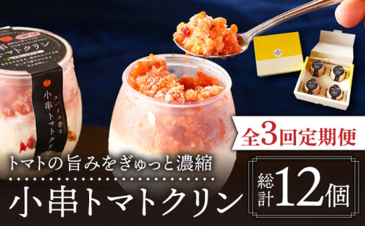 【3回定期便】小串 トマトクリン 毎月4個お届け 川棚町名産 濃厚な小串トマトと はちみつ レモン の ソルベ【BUCO cafe】[OBJ005] / アイス アイスクリン あいす トマトアイス とまとあいす ソルベ シャーベット レモンシャーベット くりんあいす アイスクリーム しゃりしゃりアイス こだわりスイーツアイス