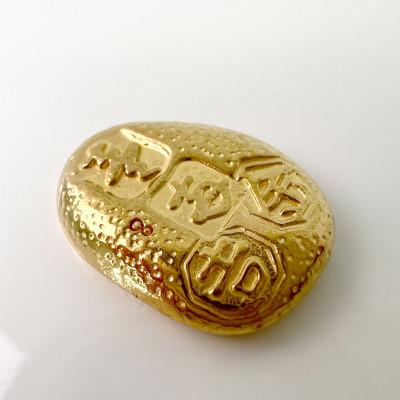 ふるさと納税 南アルプス市 純金製(K24)甲州金　レプリカ　武田氏時代の貨幣『露一両金』10g |  | 02