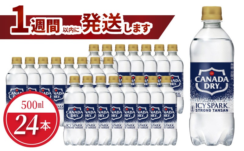
                  アイシー・スパーク フロム カナダドライ PET 500ml（24本入） BB-0052
                