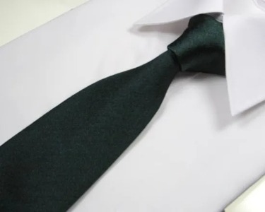 ネクタイ　富士桜工房　梨地（織部色）