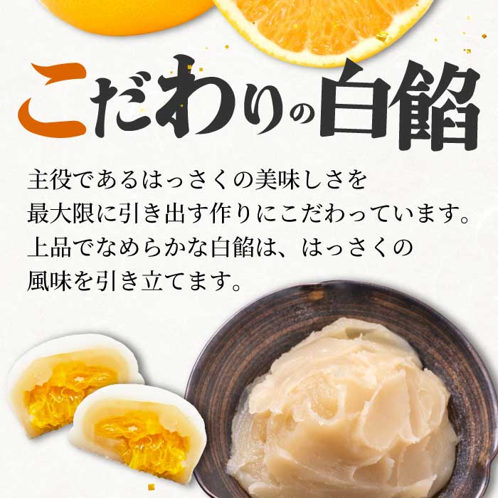 【先行受付】はっさく大福6個入×2箱 2026年11月頃～順次発送予定  ゑびす家 八朔 柑橘 求肥 スイーツ 和菓子 フルーツ 手土産 ギフト 021005