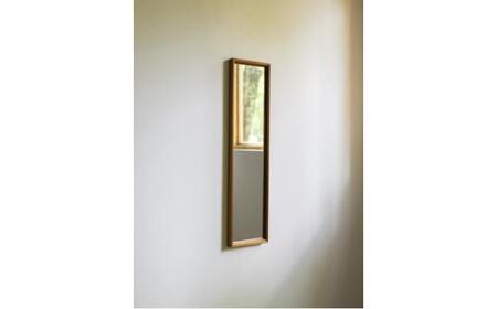 【受注生産】Mirror 05 チェリー/oil finish / 鏡 かがみ ミラー 壁掛け 全身 ウォールミラー 家具 インテリア 身だしなみ おしゃれ 受注 木製 木目調 ナチュラル デザイン / 恵那市 / ROYAL STAGE[AUEB042]