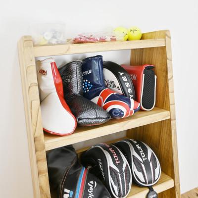 ふるさと納税 横手市 WOODWORKS　ヘッドカバー&マルチラック　【本体カラー:ライトブラウン】 |  | 02