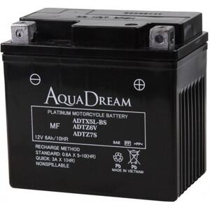 AQUADREAM PLATINUM バイク用バッテリー 液入充電済 ADTX5L/6V/7S 1個【配送不可地域：沖縄県】【1608720】
