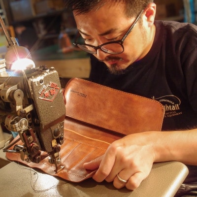 Ciwau leathers 【BOAT BAG】チェスナットブラウン【1477431】