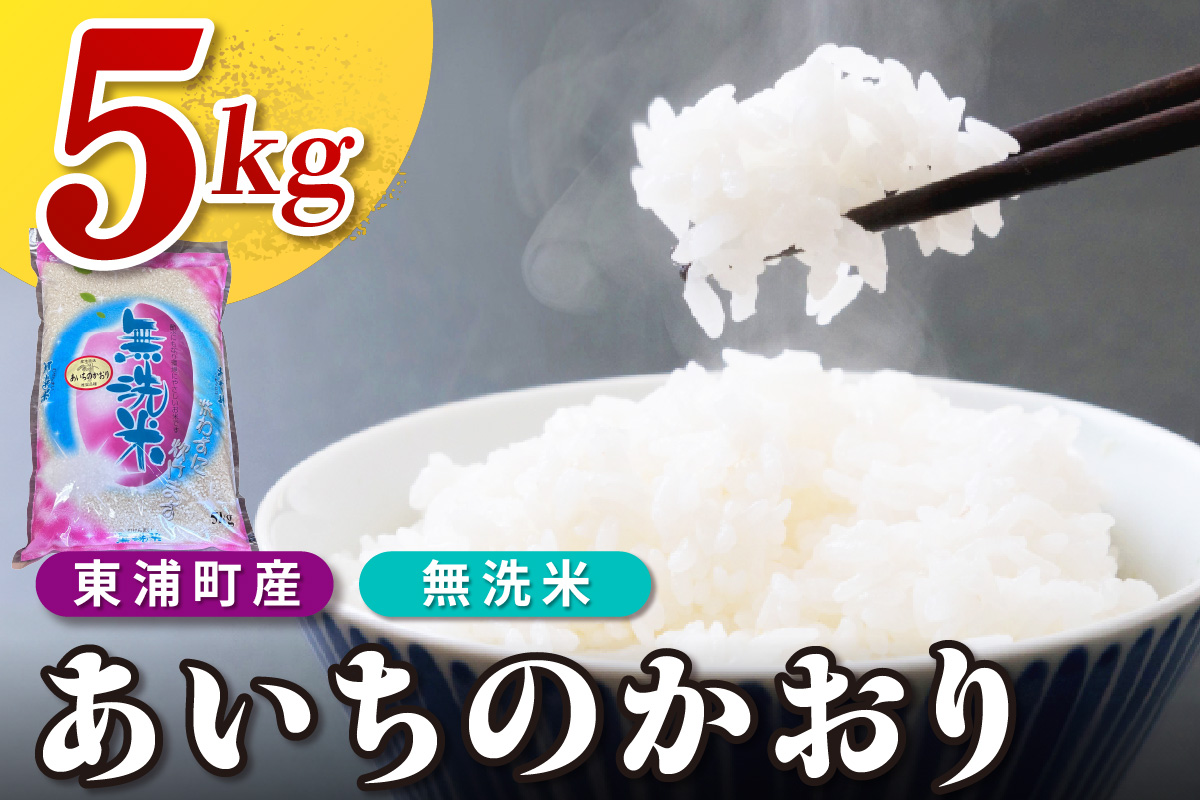 【無洗米】東浦町産　あいちのかおり　約5kg│産地直送 愛知県産 東浦町 5kg