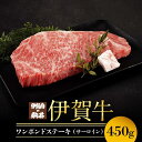 【ふるさと納税】伊賀牛ワンポンドステーキ(サーロイン)　450g×1 | 肉 お肉 にく 食品 伊賀産 人気 おすすめ 送料無料 ギフト