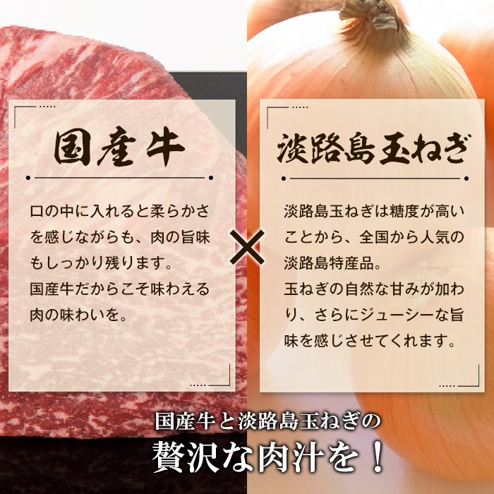 訳アリ 淡路島玉ねぎと国産牛のミニハンバーグ4.2kg　40ｇ×105個　ハンバーグ
