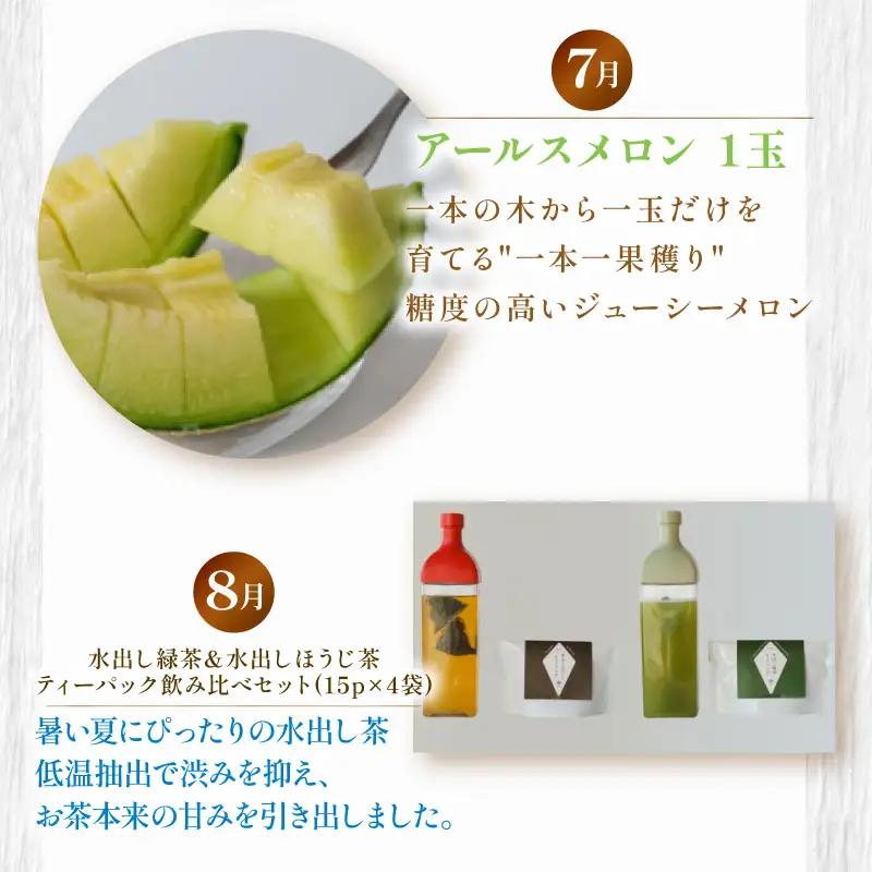 【定期便6回】 季節のおすすめ 農家のこだわり定期便 いちご メロン 新茶 森木農園