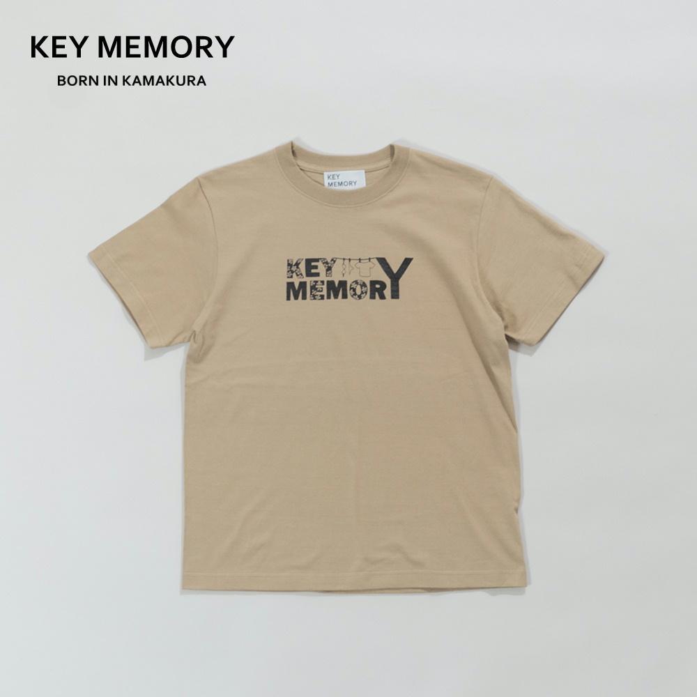 【ふるさと納税】【KEYMEMORY 鎌倉】フラワーロゴTシャツ BEIGE【サイズ選択可】 | 衣料 ファッション 人気 おすすめ 送料無料